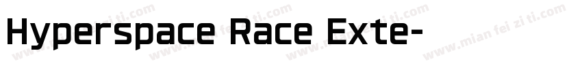 Hyperspace Race Exte字体转换